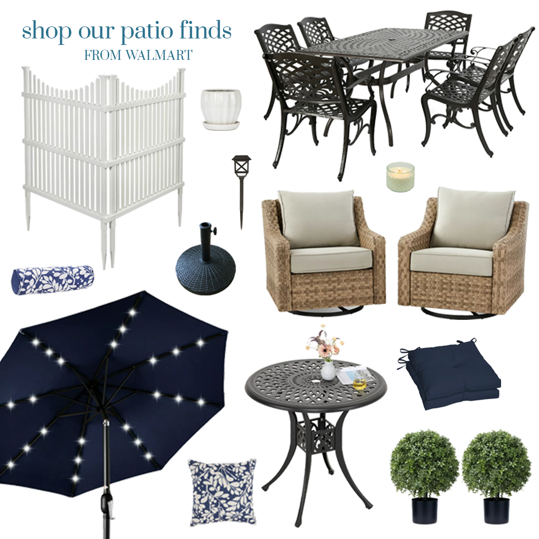 pool & patio updates with Walmart Miss Mustard Seed