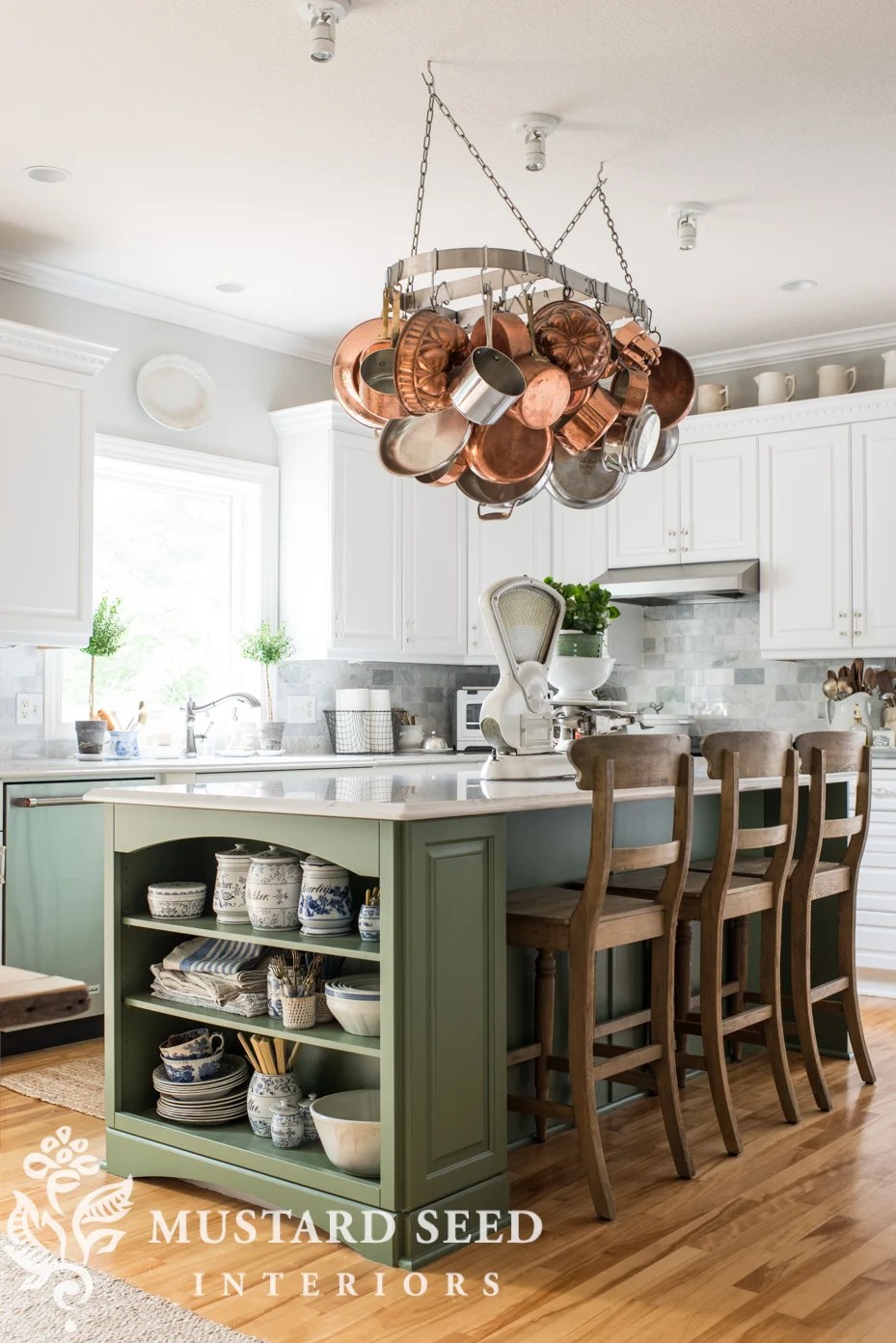 caring for wood floors in a kitchen Miss Mustard Seed