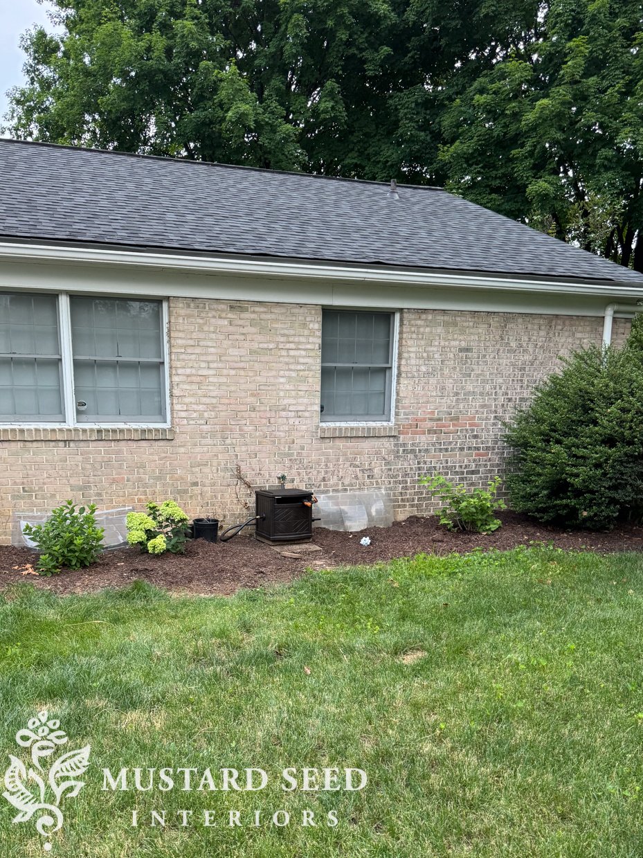 cleaning ivy (roots & stains) off of brick Miss Mustard Seed