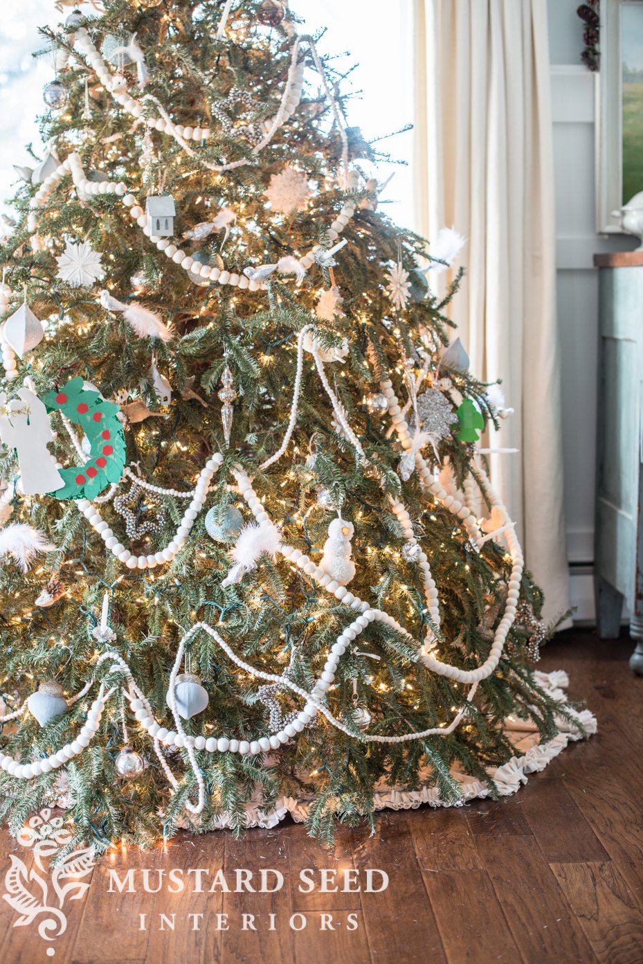 Noble Fir Christmas Tree Decorated