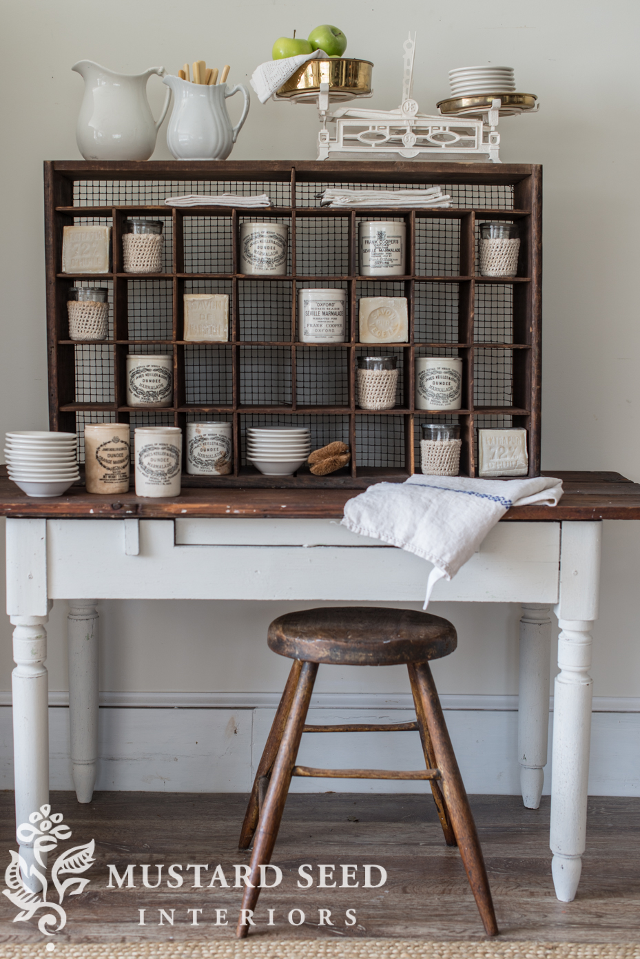 antique mail sorter Miss Mustard Seed