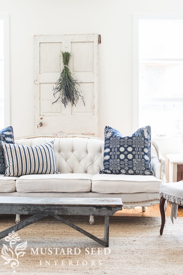 yardage required for upholstery Miss Mustard Seed