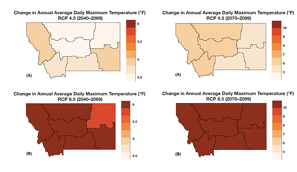 Montana Climate Assessment Warmer temps, lower snowpack, longer growing seasons Missoula Current