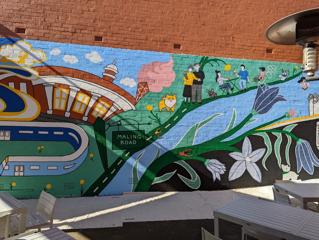 MALING ROAD MURAL A creative with her arts, makings and life