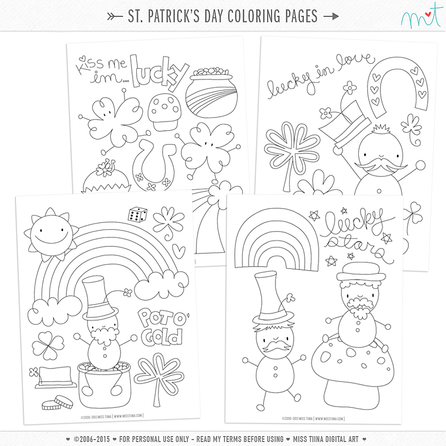 Free St. Patrick’s Day Coloring Pages!