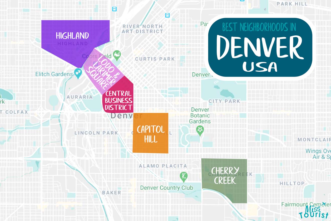 Where to Stay in Denver → 4 BEST Areas (Hotels+Airbnbs)