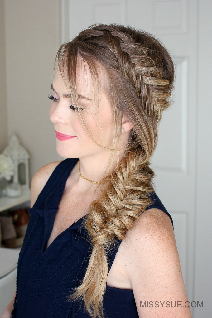 Dutch Fishtail Summer Side Braid MISSY SUE