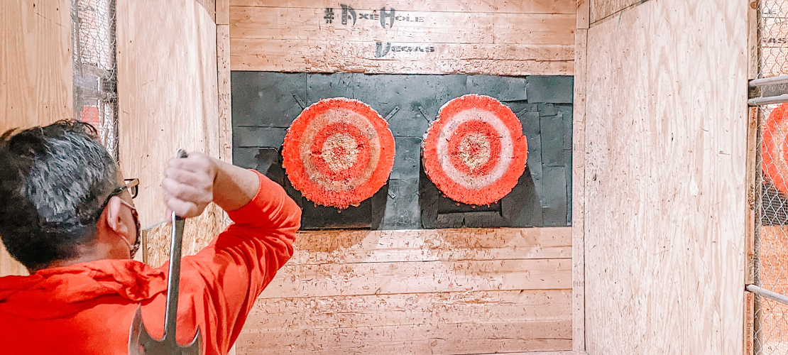 Axe Throwing at Axehole in Las Vegas MisterDroo