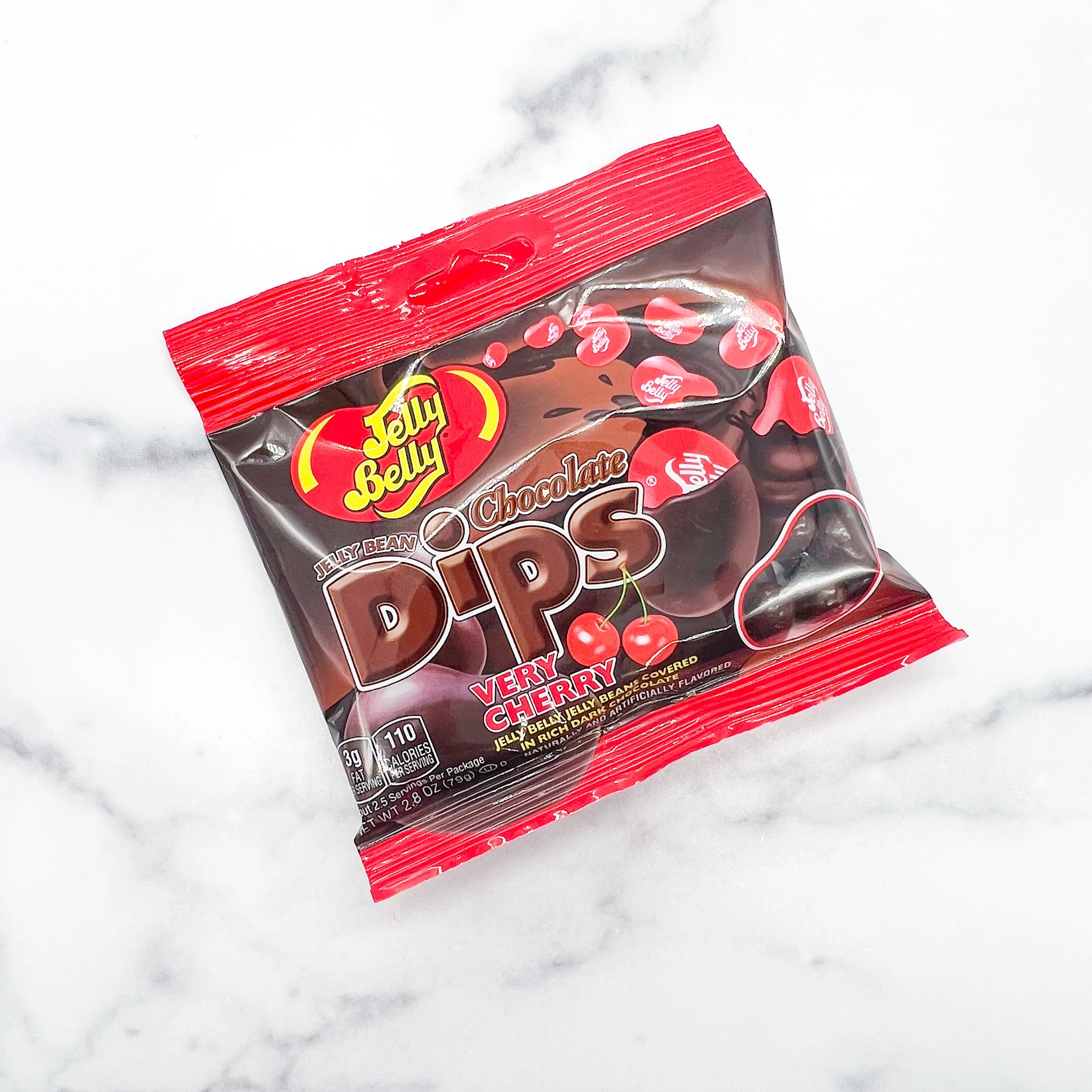 Jelly Belly 2.8OZ Chocolate Dips Very Cherry Bag Mister Ed's Elephant Museum & Candy Emporium