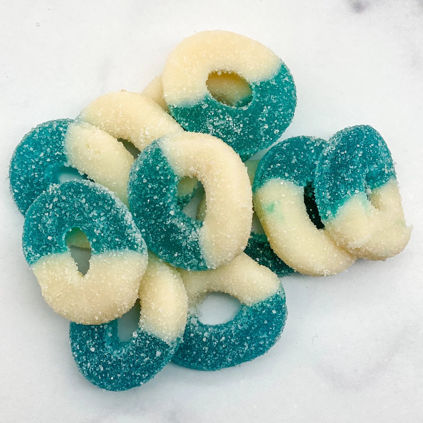 Blue Raspberry Gummi Rings Mister Ed's Elephant Museum & Candy Emporium