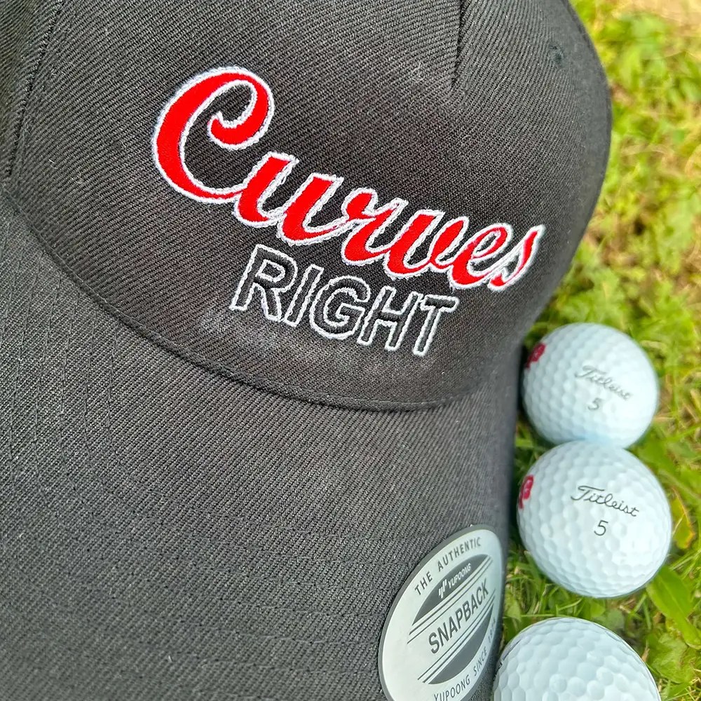 Curves Right Golf Hat MistyUK