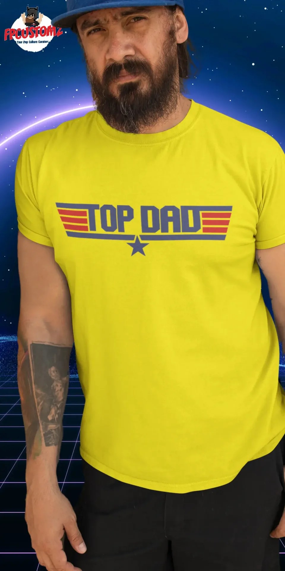 Top Gun Academy INSPIRED Top Dad Tee MistyUK