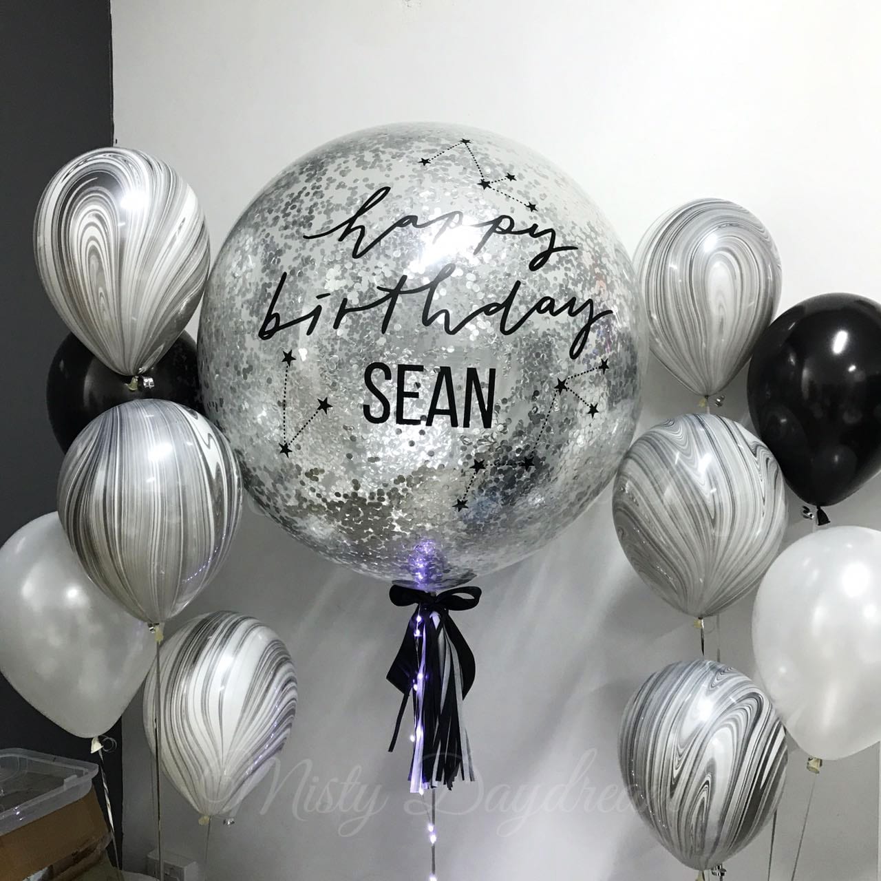 [36 inch 1cm Confetti Balloons] Personalized Confetti Balloons