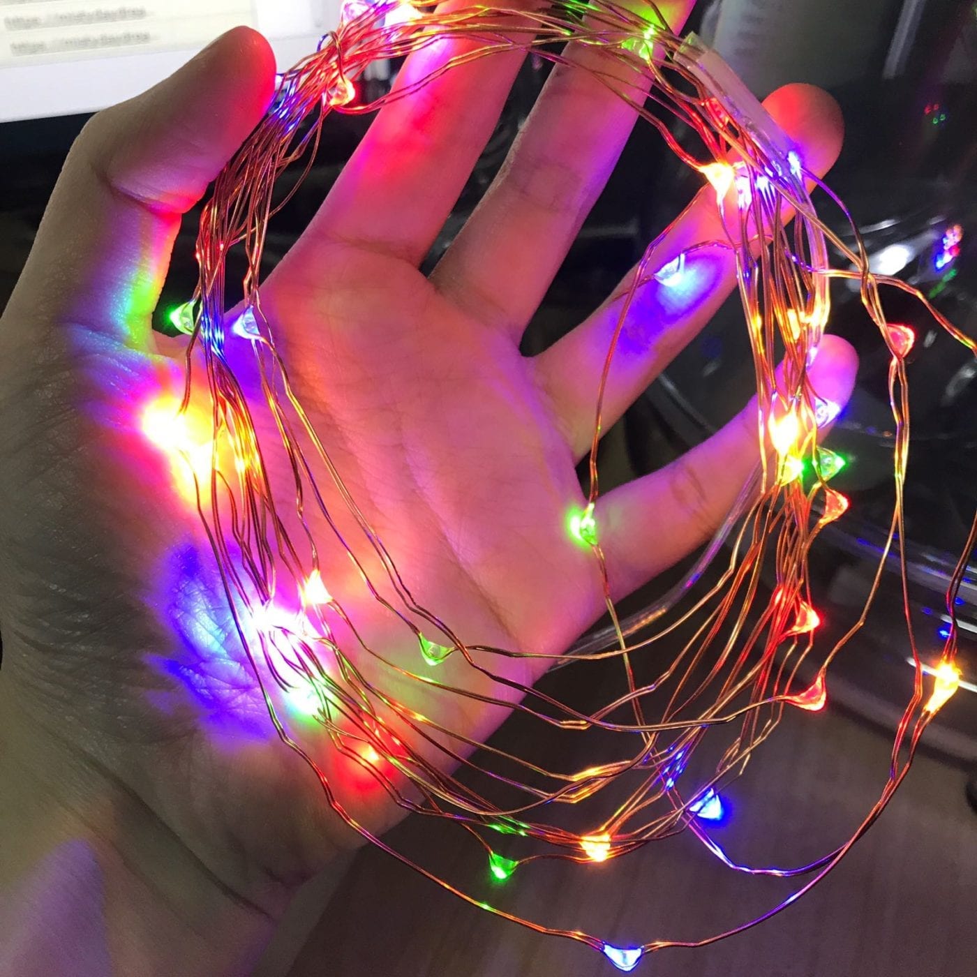 Copper Wire Fairy Light Multi Colours (USB Operated)