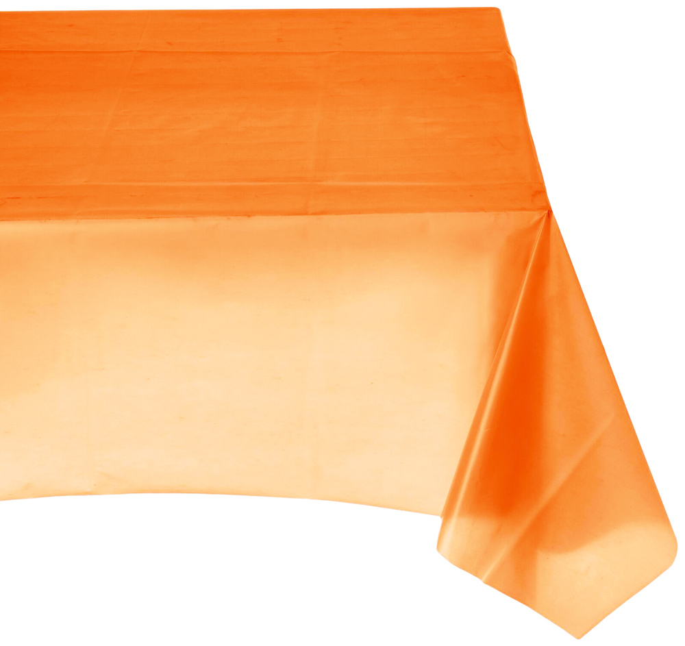 Plastic Tablecloth Orange