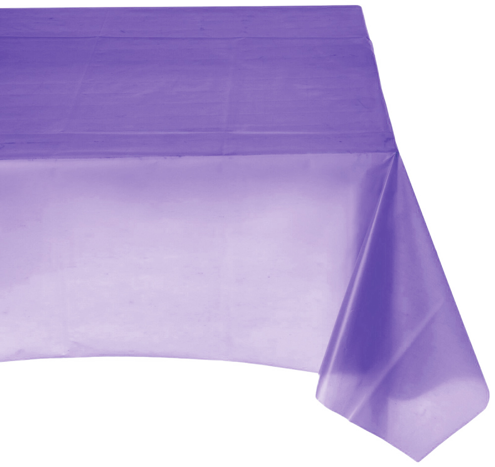 Plastic Tablecloth Purple