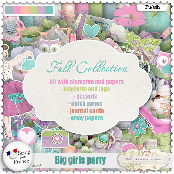 Big Girls Party Collection from Mediterranka Design at Scrap From