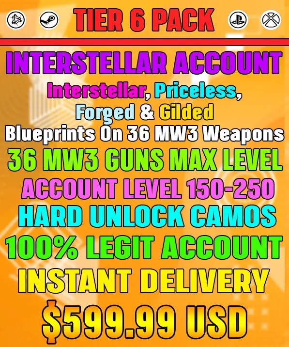 Call of Duty MW3 Accounts For Sale Instant Delivery MitchCactus