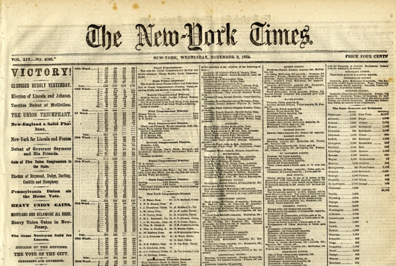 ABRAHAM LINCOLN REELECTED PRESIDENT The Mitchell Archives Original