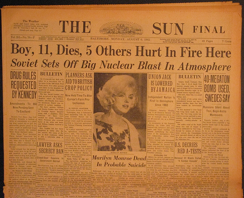 MARILYN MONROE FOUND DEAD! The Mitchell Archives Original Historic