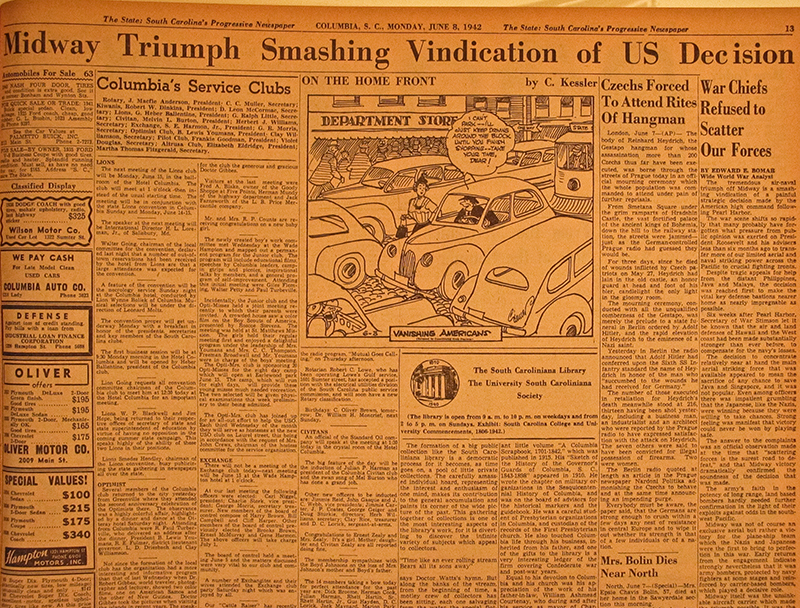 THE BATTLE OF MIDWAY The Mitchell Archives Original Historic Newspapers