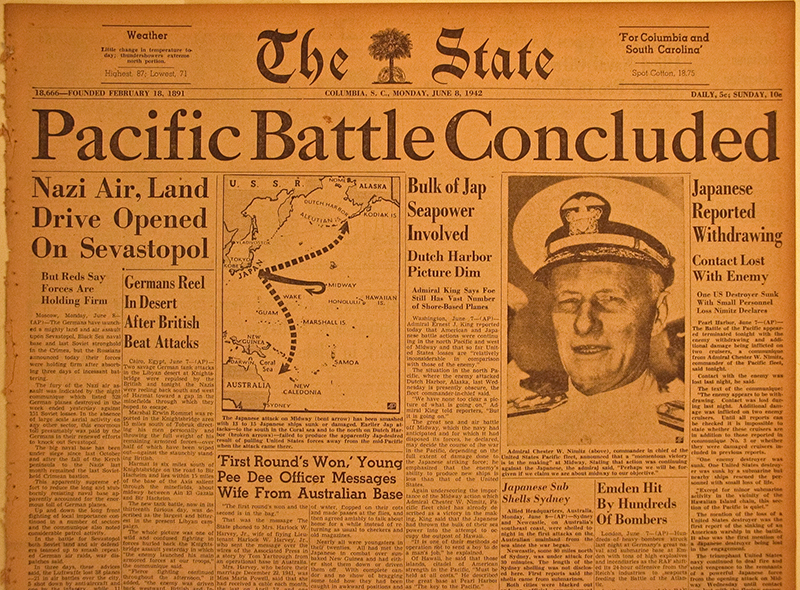 THE BATTLE OF MIDWAY The Mitchell Archives Original Historic Newspapers