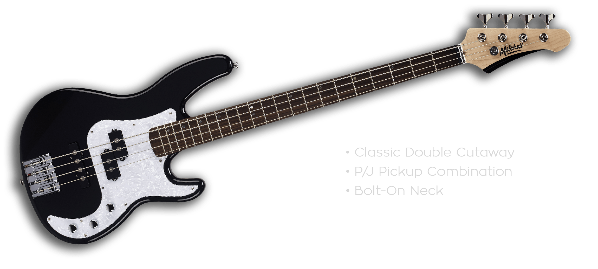 TB500BK Mitchell Electric Guitars Black Mitchell Guitars