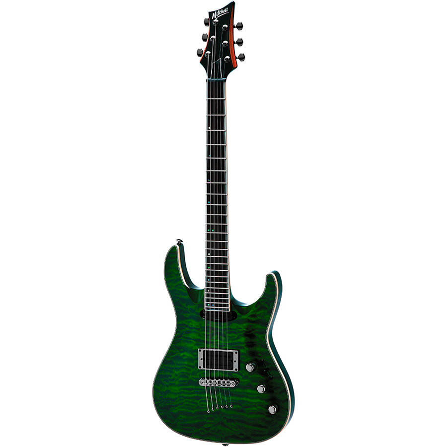 MD400QFG Mitchell Electric Guitars Forest Green Mitchell Guitars