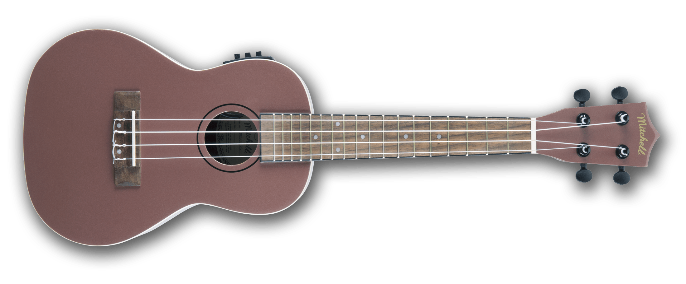 Mitchell MU50SERG AcousticElectric Concert Ukulele w/Rose Gold Finish