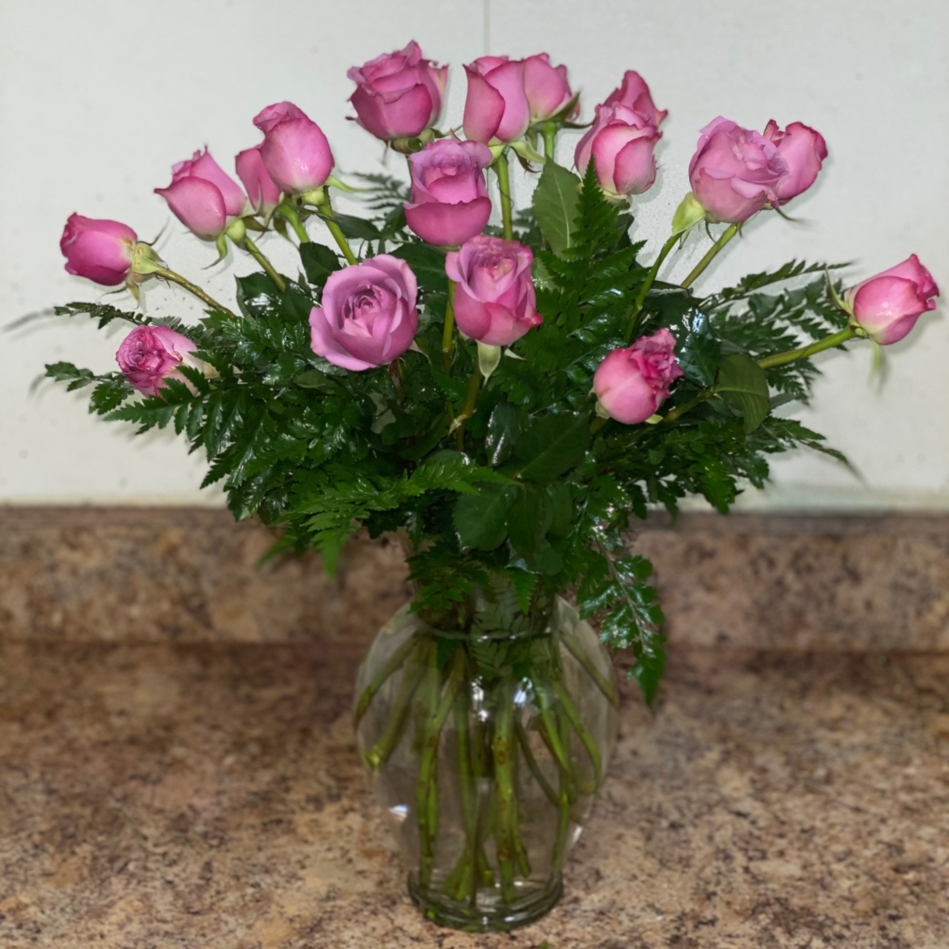 One and a Half Dozen Lavender Roses Mitchells Florist Orlando