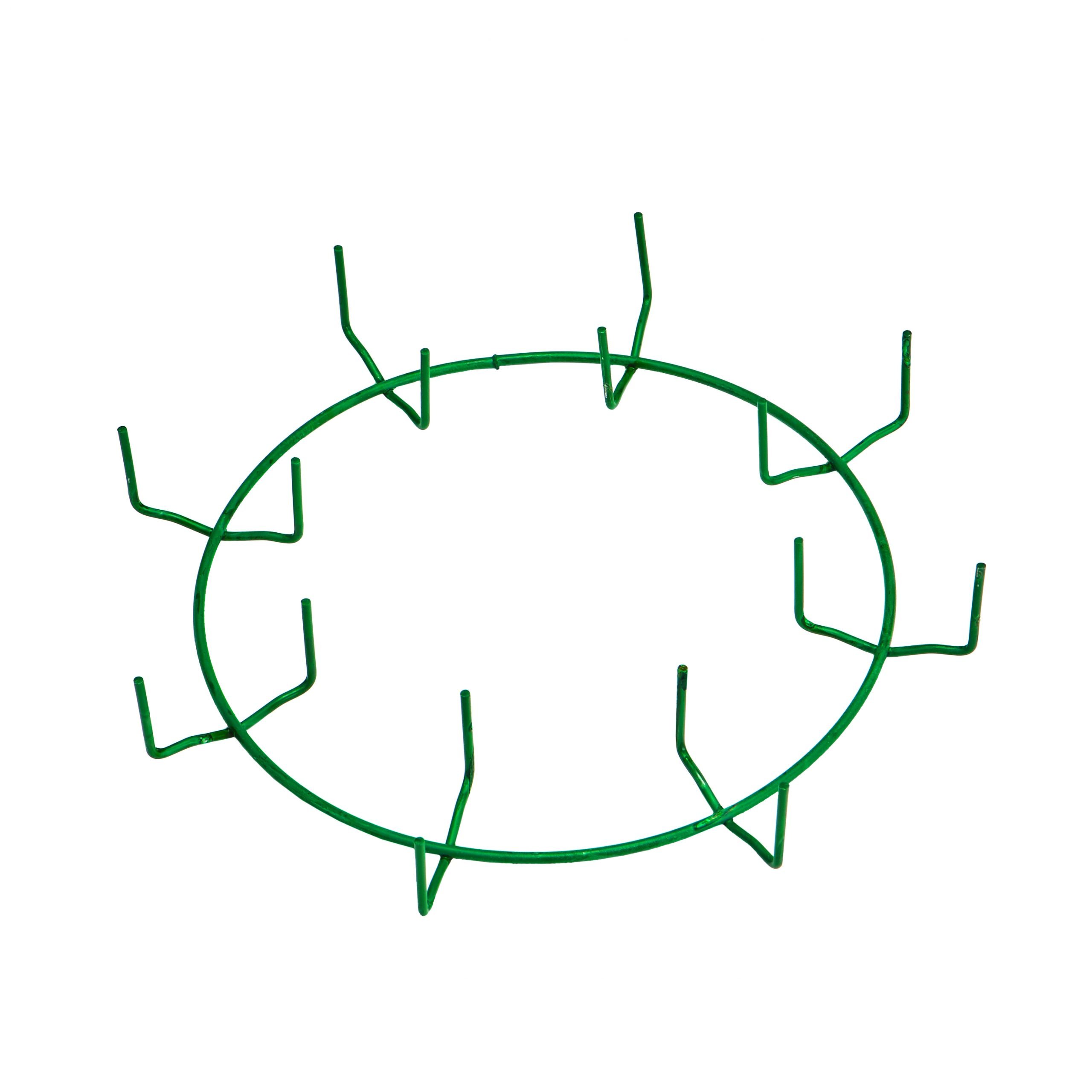 8″ Green Clamp Ring Small Clip Mitchell Wreath Rings