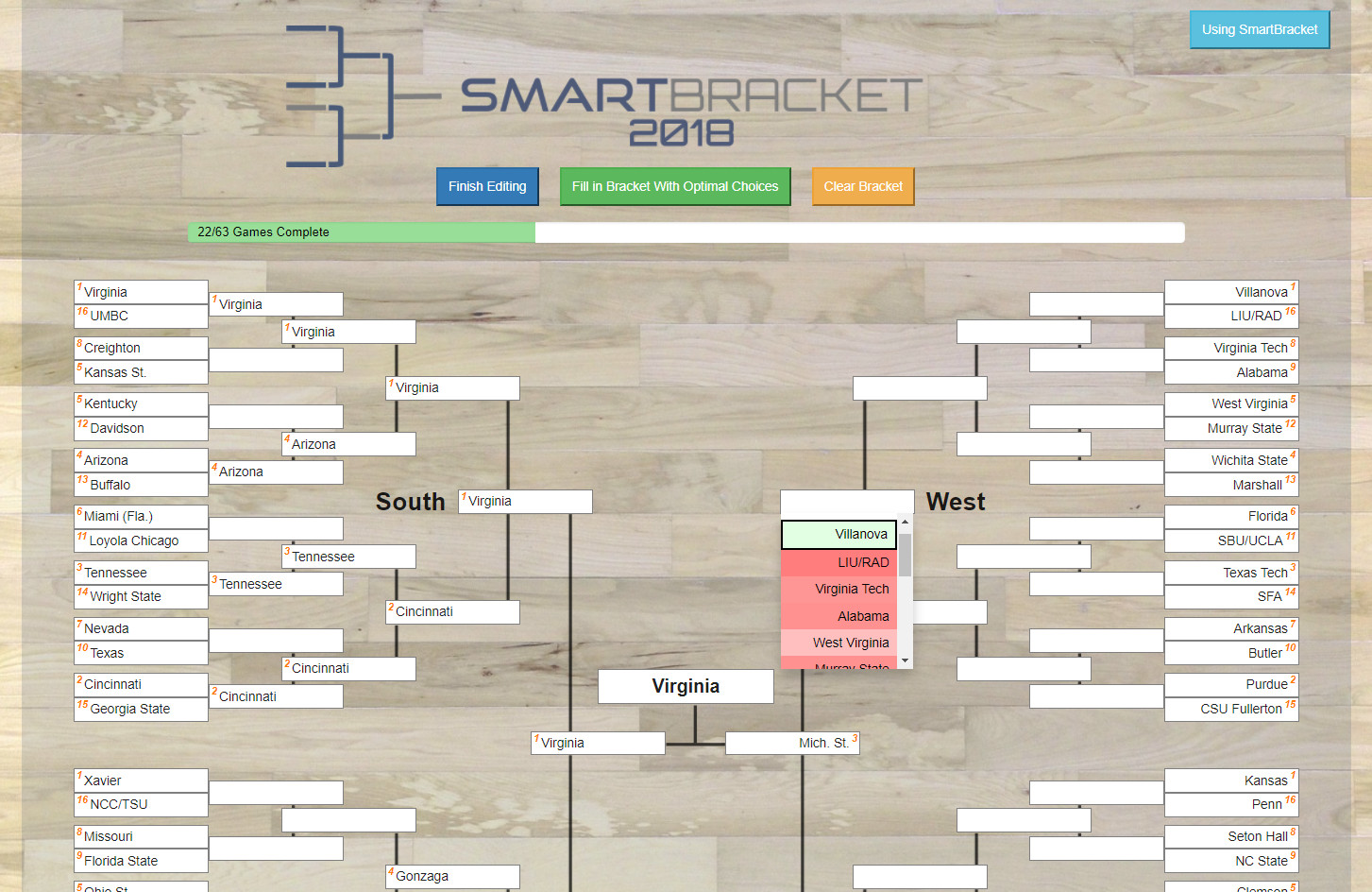 SmartBracket App Picks NCAA March Madness Bracket Using “Explainable AI