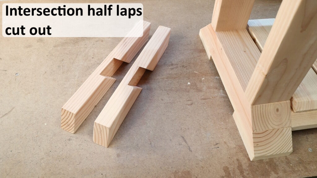How to Make X Brace Angles and Half Laps Miter Angle