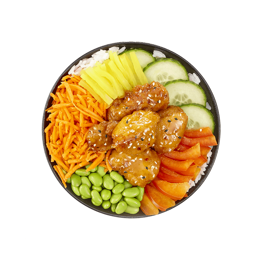 Crispy Chicken Poke Bowl 405g Mito Sushis prêts à savourer