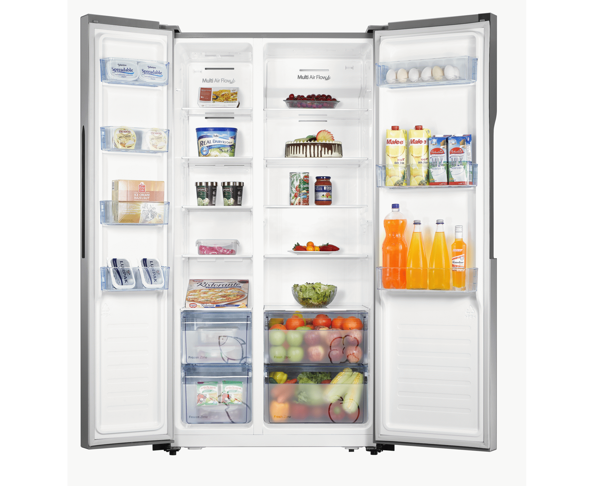 Hisense 516L Side by Side Refrigerator REF 67WSI Mitos Shoppers