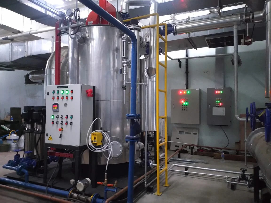 JUAL BOILER 1 TON VERTIKAL - FABRIKASI BOILER DAN THERMAL OIL BOILER