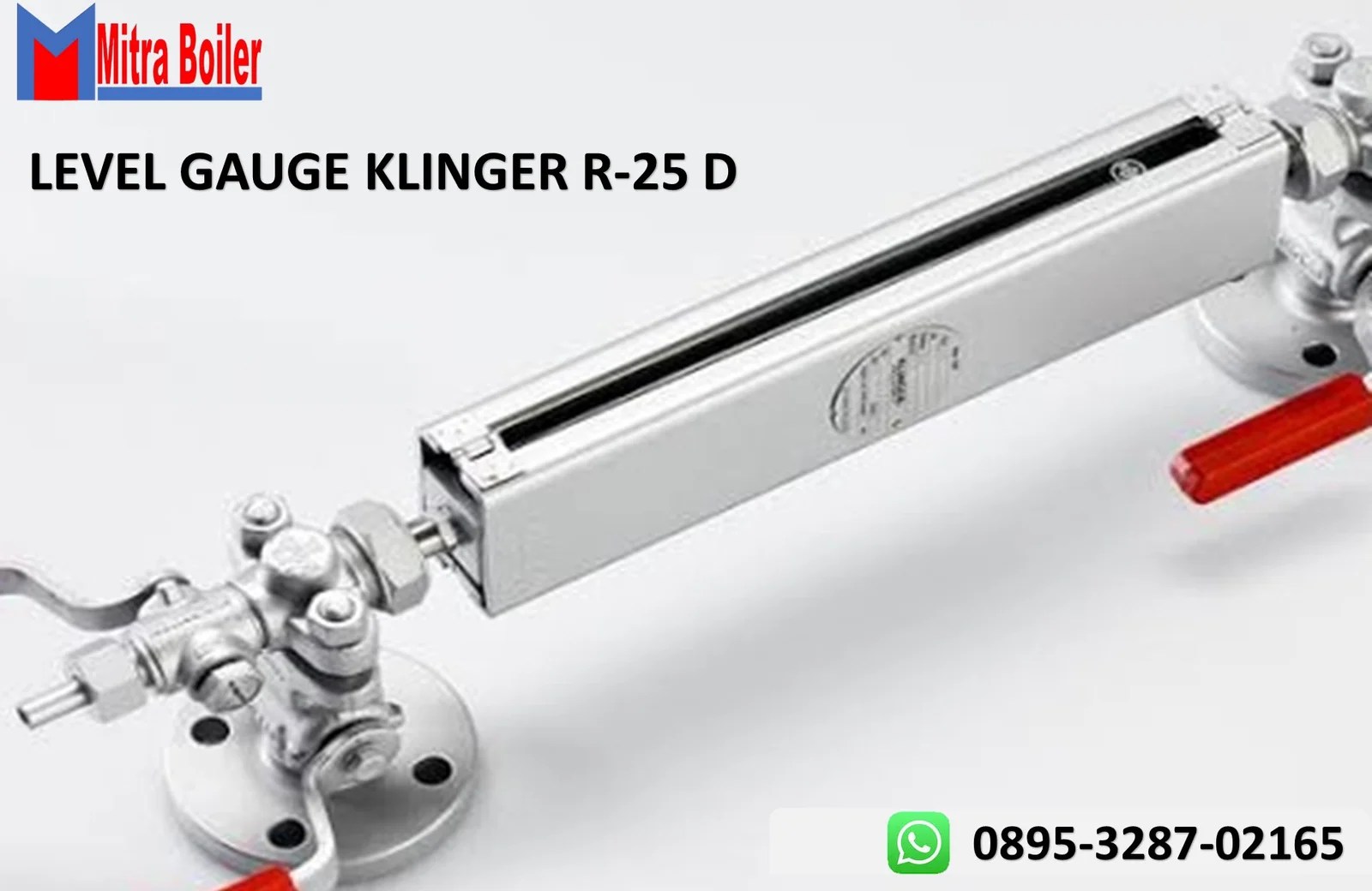 JUAL LEVEL GAUGE BOILER KLINGER R25D GELAS PENDUGA BOILER