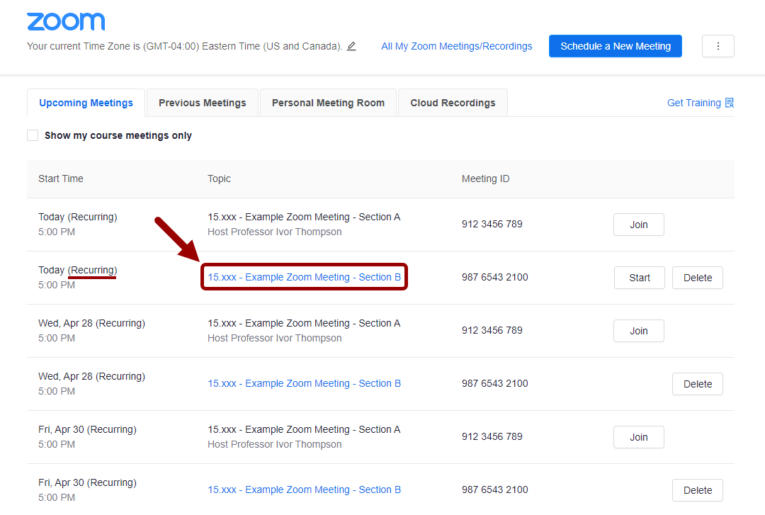 How to Edit or Delete a Zoom Meeting in Your Canvas Course MIT Sloan
