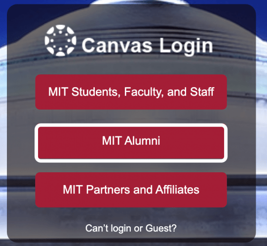 How to Access Canvas as MIT Sloan Alumni MIT Sloan Teaching