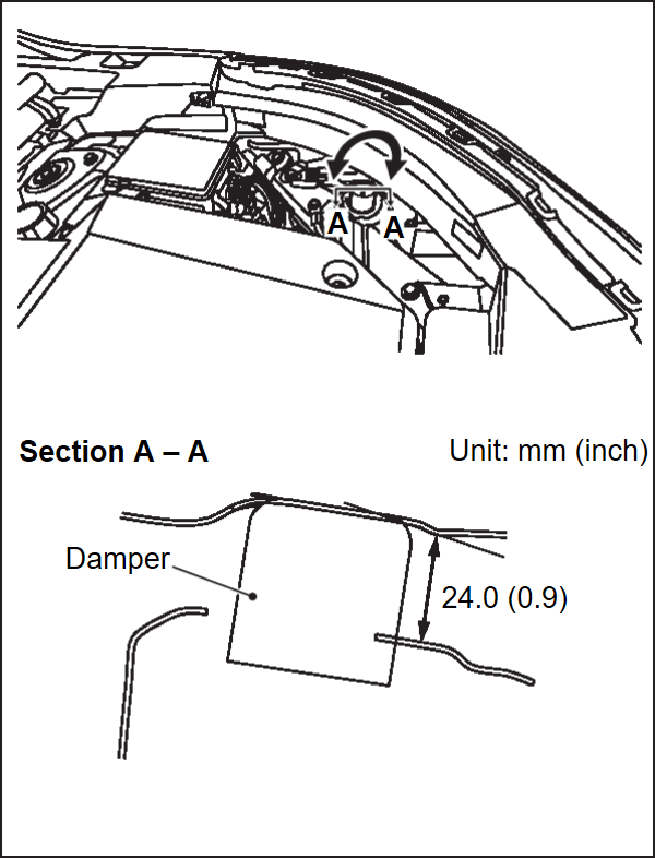 ADJUSTMENT OF HOOD HEIGHT