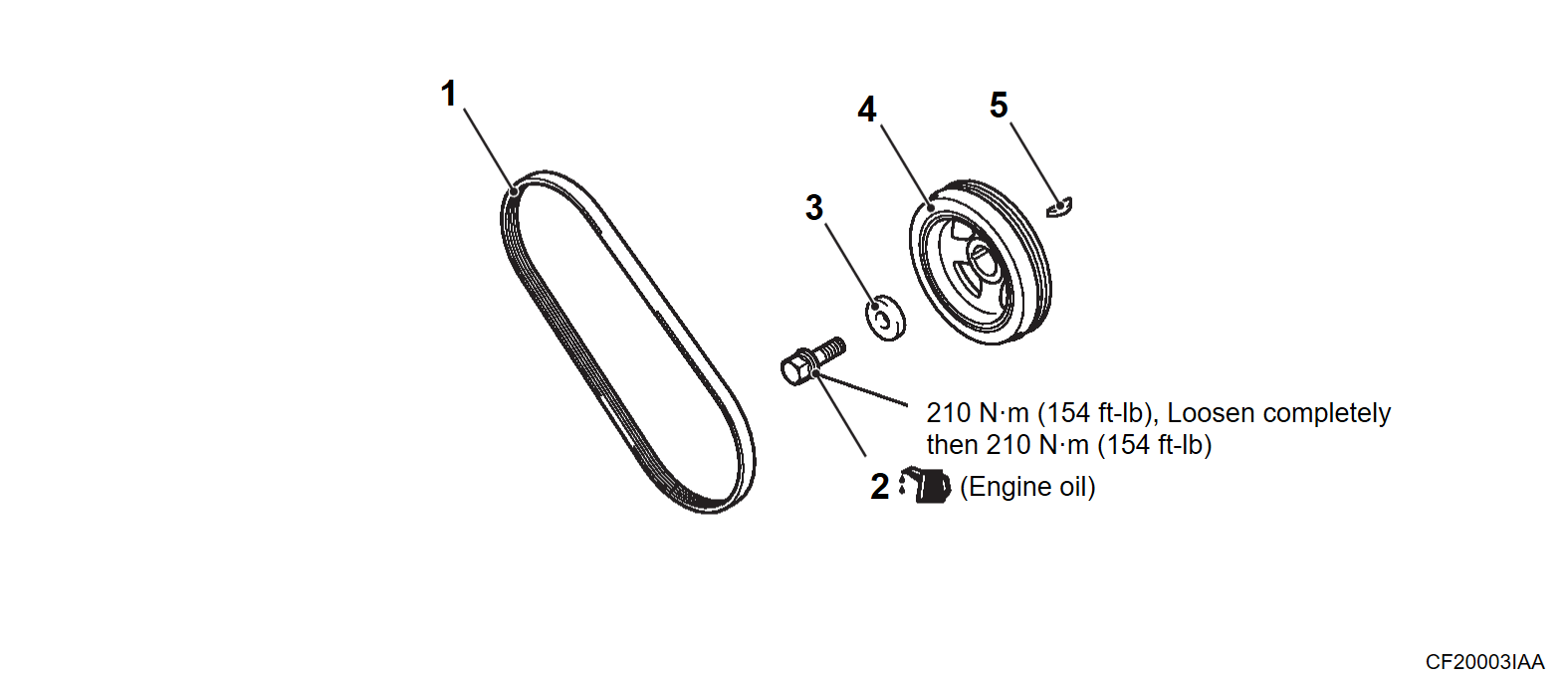 CRANKSHAFT PULLEY REMOVAL AND INSTALLATION