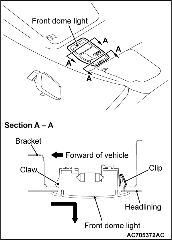 54ADOME LIGHT REMOVAL AND INSTALLATION