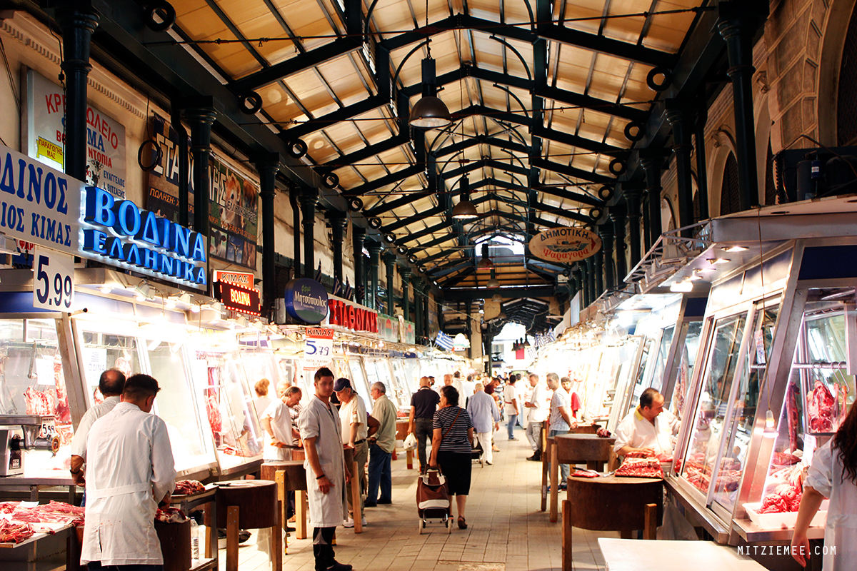 Athens Central Market Fish, meat and vegetables Athens Blog
