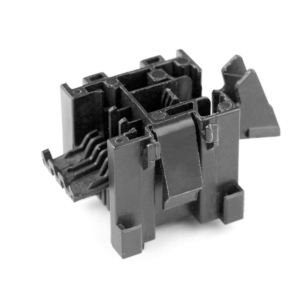 MicroRelay Socket for snap on mounting, with extension receptacle, 2x6