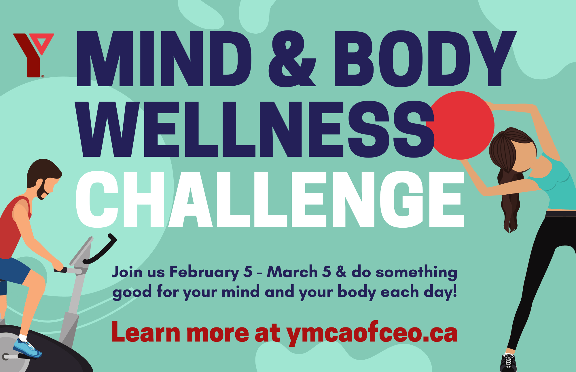MIND AND BODY WELLNESS CHALLENGE at the YMCA Mix 97