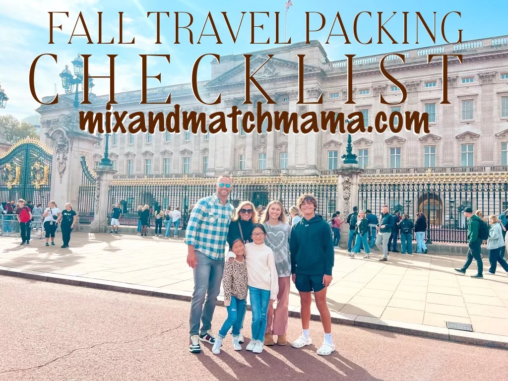 Fall Travel Packing Checklist Mix & Match Mama