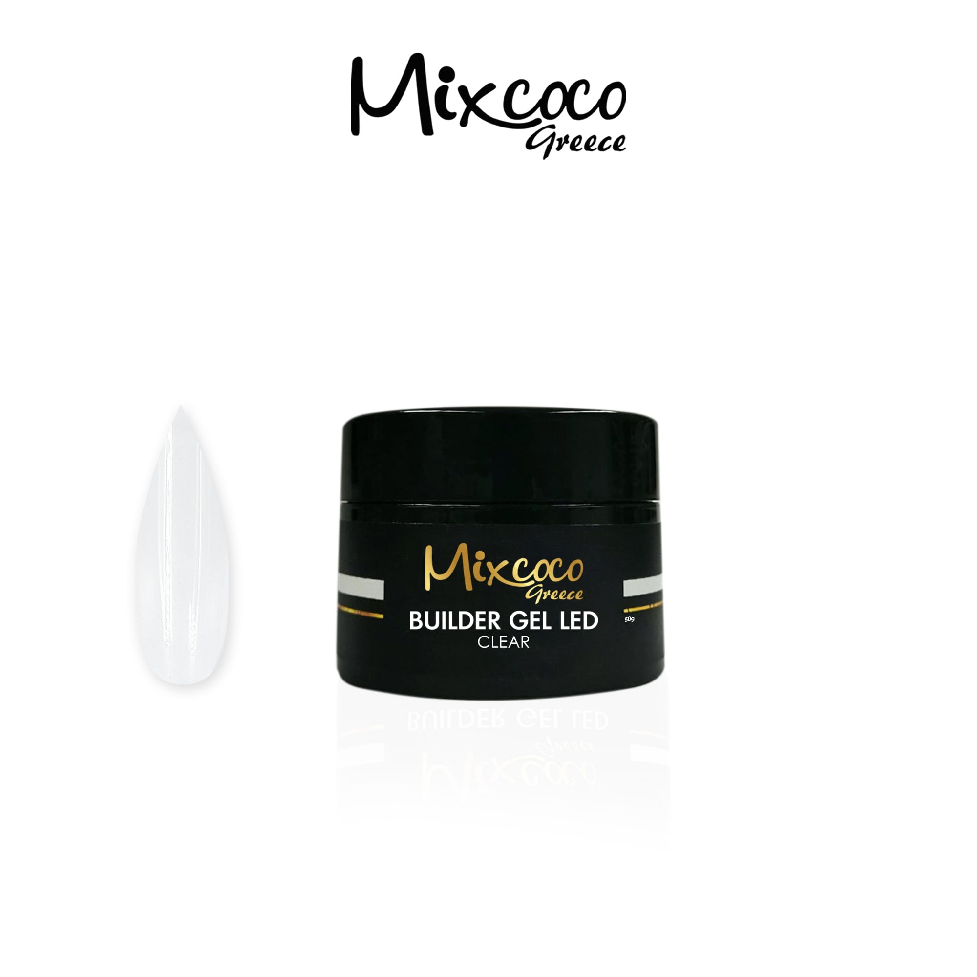Builder Gel Χτισίματος 50gr Διάφανο Mixcoco κατάλληλο για επιμήκυνση.