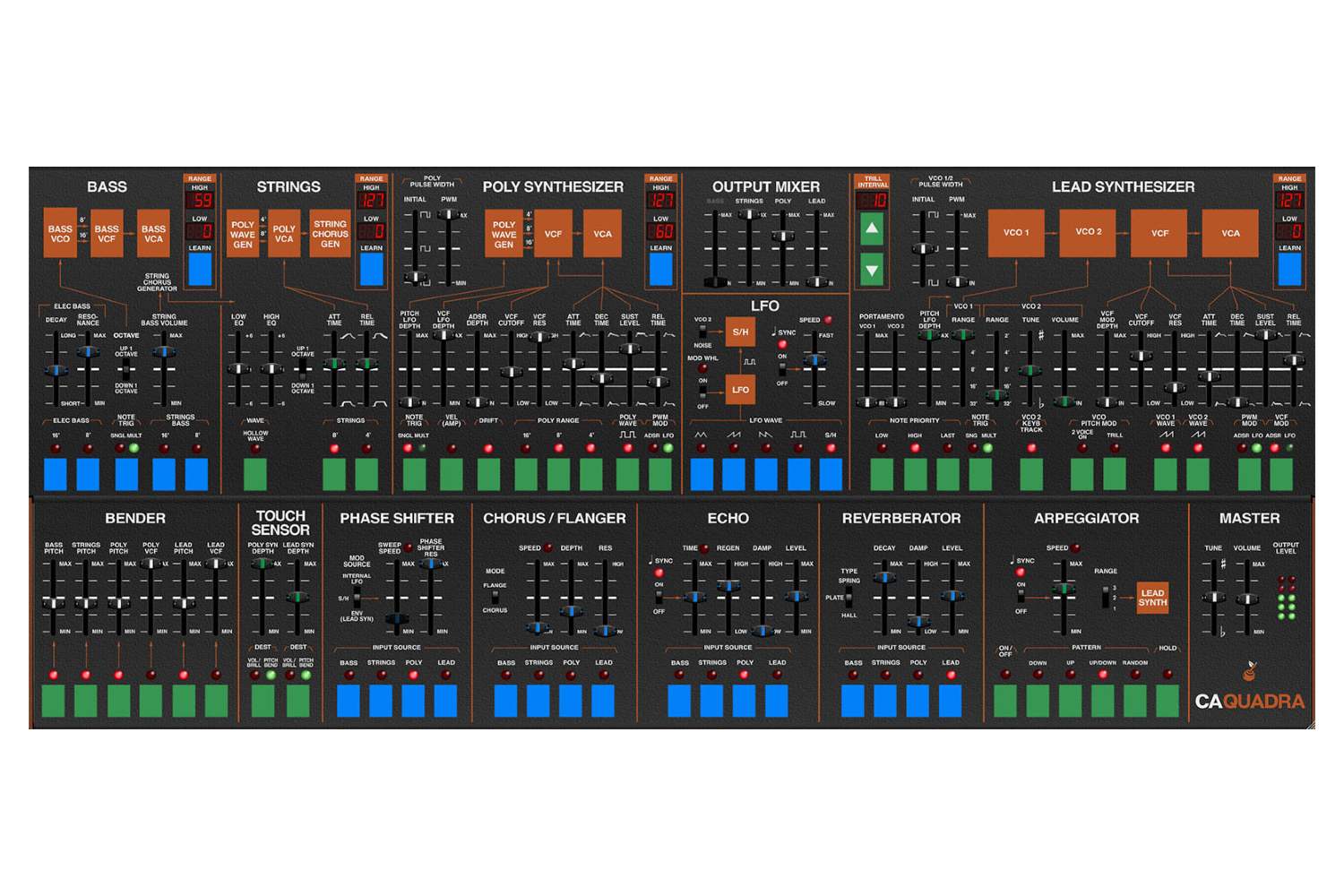 Cherry Audio has rebirthed the classic ARP Quadra Synth with their own