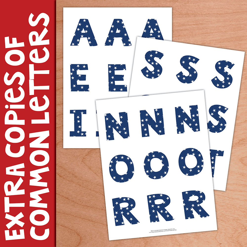 patriotic bulletin board letters mixed up files