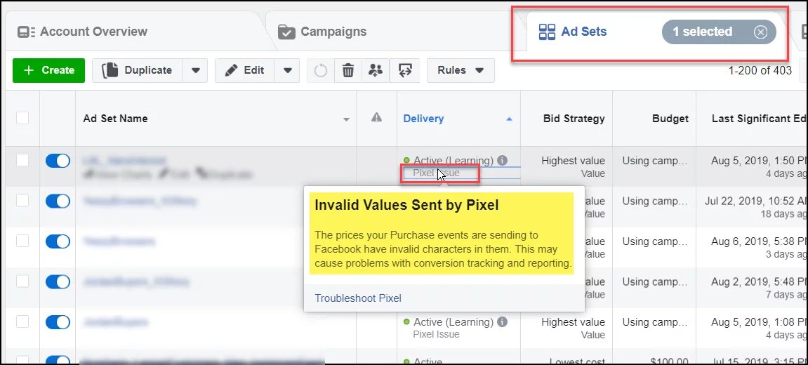 Troubleshoot FB Pixel Errors Affecting Delivery Mixed Analytics